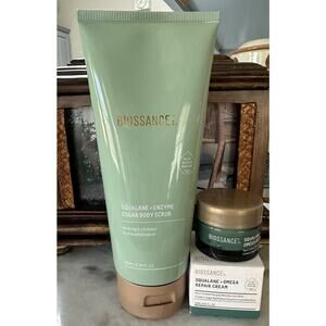 Biossance Squalane + Enzyme Repair Cream .5 Oz Body Scrub Full Size 6.76 fl.oz